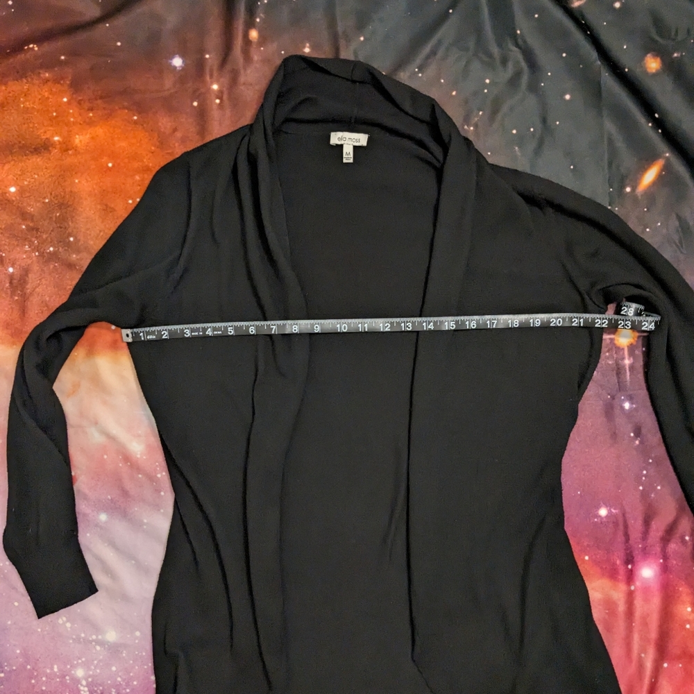 🖤 Black Ella Moss Cardigan Size Medium - Picture 6 of 7